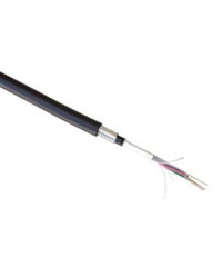 Straight-buried fiber optic cable with outdoor sheath